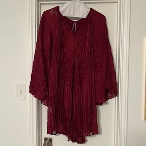 Anthropologie pleated mini dress